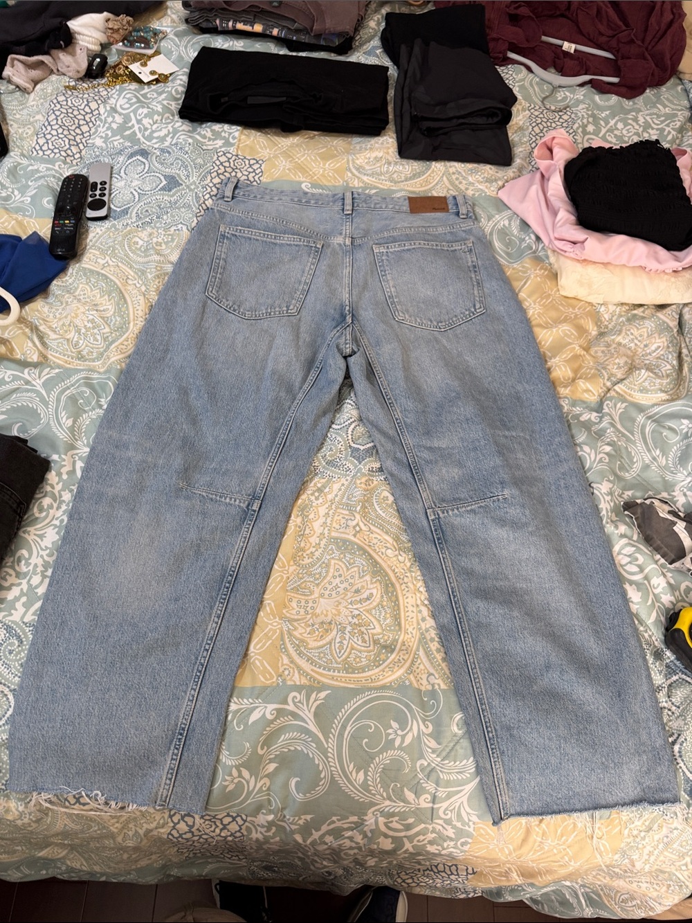 Madewell Light Blue Wide-Leg High-Rise Jeans, 
The Darted Barrel-Leg Jean, NEW - Picture 14 of 16